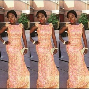 Custom made size 6 sequins evening/prom dress